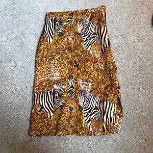 Animal Print Skirt